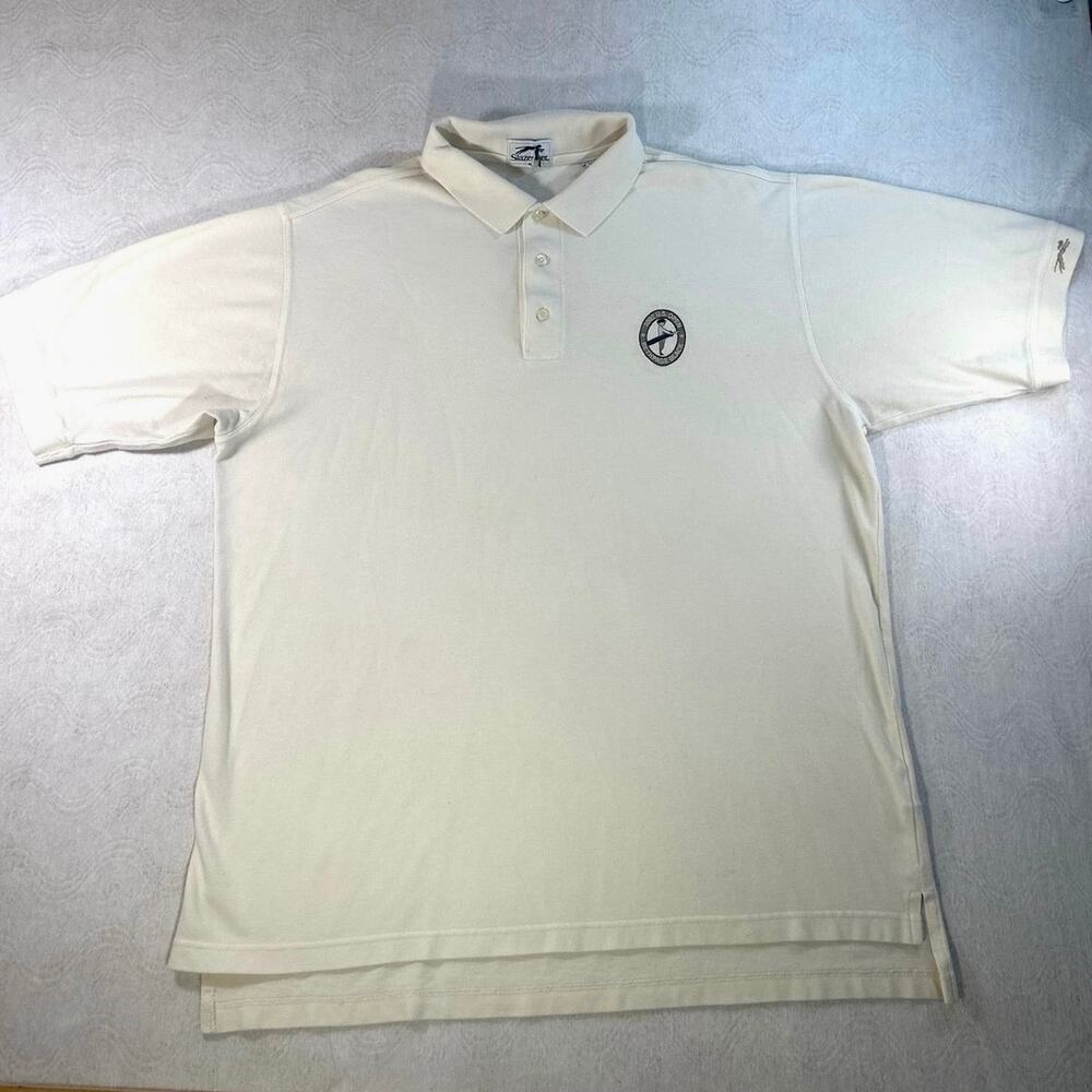 vintage Slazeryer golf shirt US Open logo on the chest & crest on left sleeve